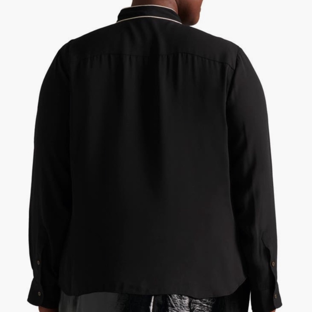 NWT Pari Passu Pauline Bow Tie Blouse D18 - Picture 2 of 7